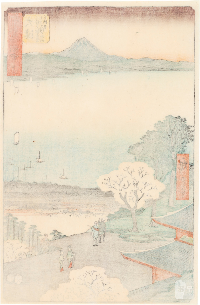 Utagawa Hiroshige (1797-1858) | The complete set of Famous Sights of the Fifty-three Stations (Gojusan tsugi meisho zue), also known as the Vertical Tokaido | Edo period, 19th century - 图88